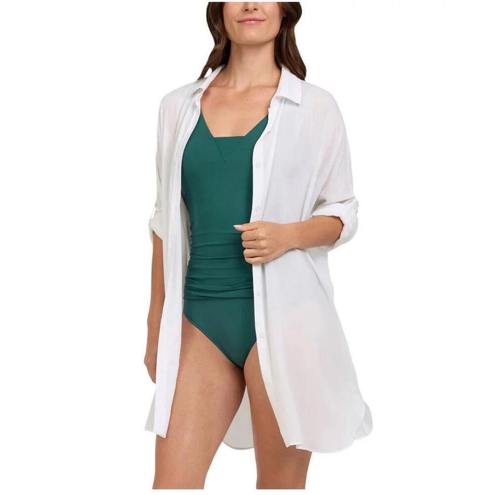 Lands' End Ladies' Swim Cover Up, White, Size XS…P